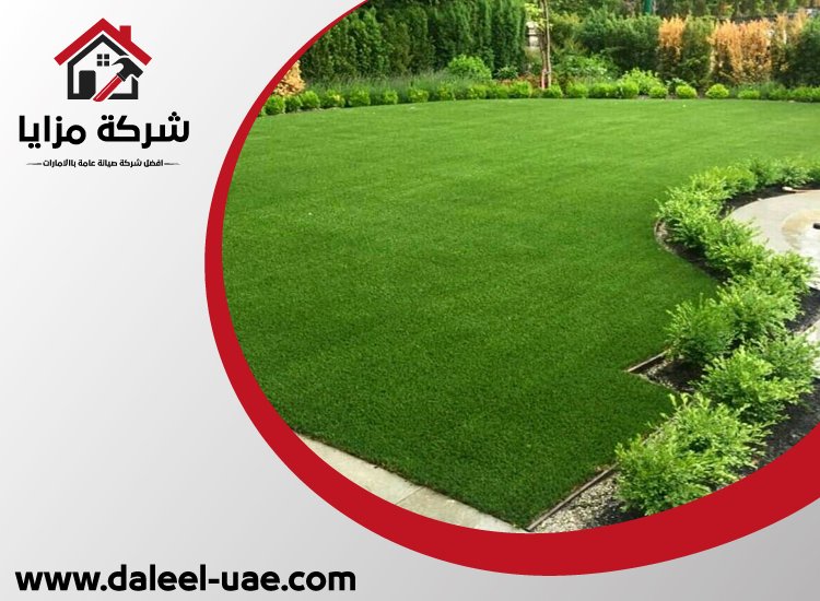 تركيب عشب صناعي في جزيرة الريم